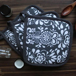 Meilleures ventes de maniques en coton écologiques personnalisées, résistantes à la chaleur, réutilisables et personnalisables - Product Image 3