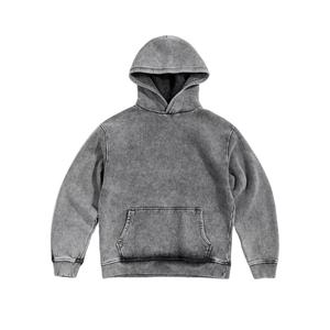 Sudadera con Capucha de Alta Calidad, Lavado Ácido, Personalizada, para Hombre, Estilo Francés, Sin Cordones, Unisex, Térmica, de Algodón 2026 - Product Image 2