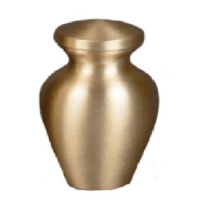High Quality Brass Cremation <b>Keepsake</b> Urns With Gold And Pewter Finished <b>For</b> Human <b>Ashes</b> Funeral Supply - Product Image 2