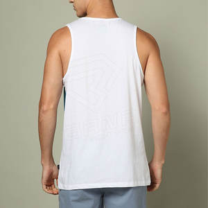 Haute qualité hommes Gym débardeur Slim Fit décontracté Fitness porter respirant grande taille Singlet pour la musculation bas quantité minimale de commande - Product Image 2