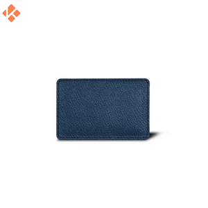 กระเป๋าสตางค์หนังแท้ขนาดเล็กบางสีฟ้า2024สำหรับผู้ชายที่ใส่บัตรแบบมินิมอลลิสต์พร้อมบัตรเครดิตคุณสมบัติของขวัญสุดหรู - Product Image 5
