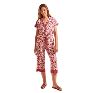 Ensemble de pyjama de luxe personnalisé Pyjamas à manches courtes pour femmes Pyjamas de luxe 100% coton - Product Image 1