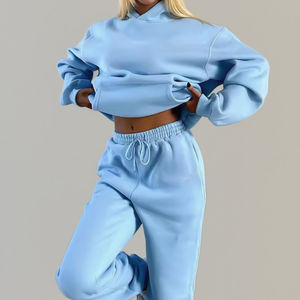 Offre Spéciale OEM logo personnalisé hiver pantalon en coton tissu lourd à manches longues pull ample respirant sweats à capuche surdimensionnés - Product Image 5