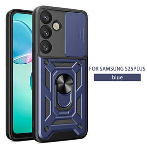 เคส Samsung Galaxy S25 Plus และ Samsung Galaxy S24 Plus แบบกันกระแทก พร้อมขาตั้งแม่เหล็กและฝาปิดเลื่อนปิดกล้อง - Product Image 1