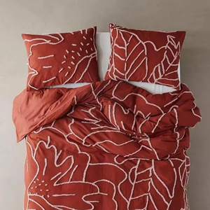 ชุดปลอกผ้านวมผ้าฝ้ายแบบถักขนาดคิงไซส์พร้อมปลอกหมอน - Product Image 1