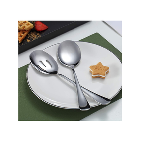 Couverts minimalistes de concepteur de cuillère de service en acier pour des événements de mariage et des cadeaux d'affaires - Product Image 3