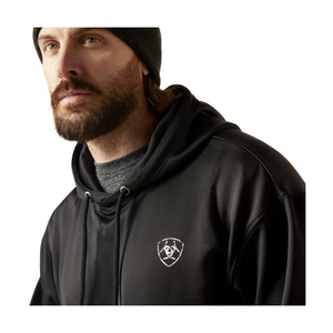 Haute qualité hommes rétro polaire français éponge coton coupe régulière quart-Zip lourd sweat à capuche uni impression personnalisée séchage rapide - Product Image 6