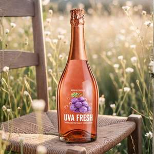 Uva Fresh - Jugo de Uva Roja Espumoso 100% Tempranillo 0.0% ABV - Jugo de Uva Espumoso Español 750ml - Product Image 3