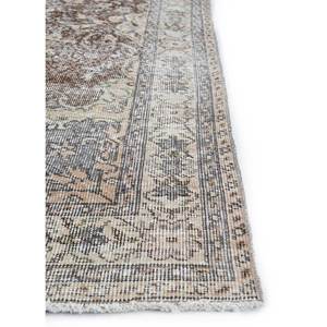 พรมขนสัตว์สีเบจและสีน้ำตาลสไตล์วินเทจ ทอมือลายคลาสสิกแบบเหรียญและสี่เหลี่ยมผืนผ้า รีไซเคิลสำหรับห้องนั่งเล่นวัยรุ่น-Pae-2864 - Product Image 4