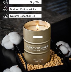 Tarro de velas perfumadas de cera de soja hecho a mano moderno, fragancia de alta demanda para vacaciones, cumpleaños, fiestas de Navidad, bodas, regalos - Product Image 4