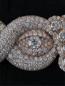 Cadena Cubana de Moissanita de 26 mm, Collar de Plata de Ley 925 con Incrustaciones de Diamantes - Product Image 4