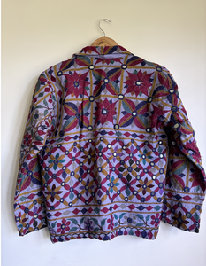 Chaqueta Floral Bordada a Mano para Mujer, Estilo Boho, Cuello Camisero, Manga Larga, para Primavera - Product Image 4