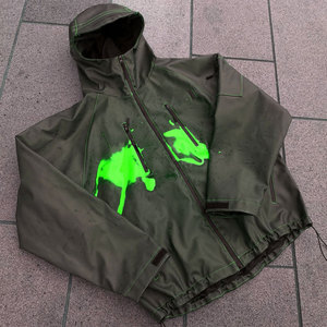 Chaqueta de Plumón Gruesa con Capucha, Resistente al Viento, con Estampado de Tinta Termocrómica Personalizada al por Mayor, OEM - Product Image 2