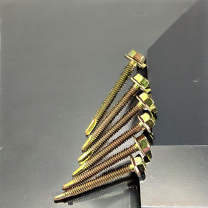 Vis autoperceuse à tête hexagonale en acier au carbone de classe 8 durable avec finition galvanisée, filetage standard en pouces, tailles personnalisables - Product Image 1