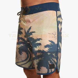 Bañador de secado rápido para hombre personalizado de alta calidad, pantalones cortos de playa de poliéster, diseño de impresión 3D, patrón sólido, sublimación no tejida - Product Image 4
