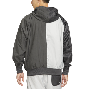 แจ็กเก็ตกันลมผ้าไนลอนสีพื้นกันน้ำ100% สำหรับบุรุษโอเวอร์ไซส์ระบายอากาศได้ดี - Product Image 5