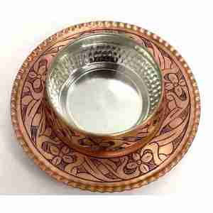 Bol en cuivre en métal poli de haute qualité prix fabricant indien pour pied tremper bol en cuivre de haute qualité - Product Image 1