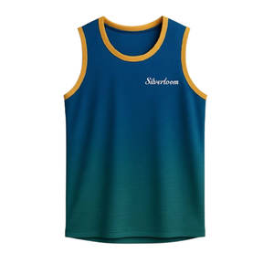 Camiseta sin mangas de poliéster con cuello redondo para Hombre | Chaleco deportivo sin mangas | Camiseta deportiva con logotipo personalizado para hombre - Product Image 1