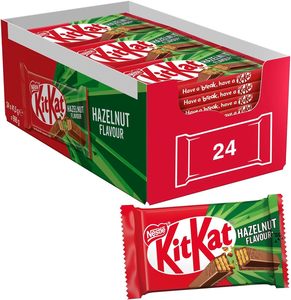 KITKAT Hazelnut Hazelnut Milk Chocolate Covered Wafer, 24 <b>Snacks</b> of 41.5g (995g) - Product Image 4