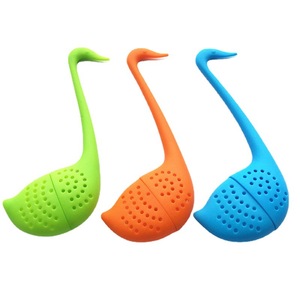 Infuseur à thé en silicone de qualité alimentaire sans BPA, non toxique, anti-fuite, pour la maison, le bureau, les voyages, design cygne - Product Image 5