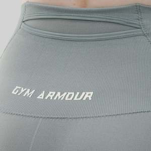 Leggings de sport décontractés thermiques XL Stride avec effet push-up, tricotés sans couture en Spandex et Nylon, gris à motif, logo à la taille, pour la gym - Product Image 5