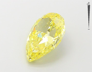 อัญมณี Aniva IGI สำหรับ GIA ได้รับการรับรอง2.09ct เครื่องประดับเพชรรูปลูกแพร์สีเหลืองสดใสแนวแฟนซีทำเพชรหลวม - Product Image 2