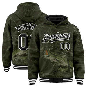 Sweat à capuche personnalisé pour sports d'hiver, séchage rapide, 100 % coton, imprimé par sublimation, streetwear athlétique, service OEM pour équipes - Product Image 6
