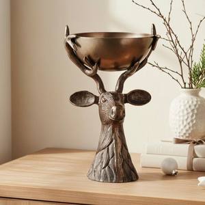 Portavelas de Aluminio Fundido con Forma de Reno para Mesa de Comedor, Decoración del Hogar - Product Image 6