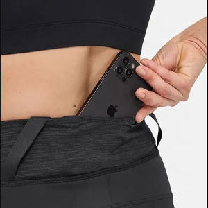 Shorts de sport compressifs pour femmes, couleur unie, haute qualité, avec effet froncé aux fesses, pour le cyclisme, la gym et le yoga, vente en gros - Product Image 4