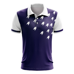 OEM personalizado de poliéster de algodón de los hombres de golf para Polo uniforme transpirable con patrón sólido de impresión personalizada y logotipo bordado - Product Image 6