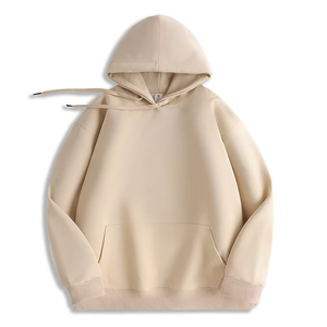 Men Unisex Pullover Hoodies Plain Heavyweight Casual Cotton Blank Oversized Hoodie - Product Image 2