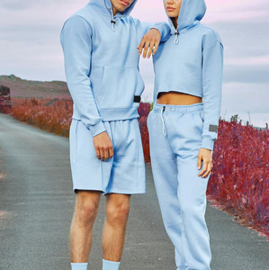 Ropa Deportiva Informal de Verano Unisex OEM, Conjuntos Deportivos Casuales, Conjunto de 2 Piezas para Mujer y Hombre con Logotipo Personalizado - Product Image 3