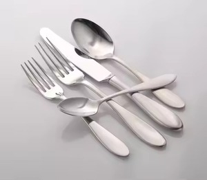 Ensemble de couverts en acier inoxydable finition argentée élégante pour la maison, la cuisine, le restaurant, l'utilisation quotidienne - Product Image 6