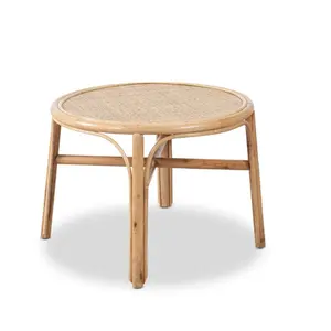 Mesa infantil feita à mão, tendência, melhor qualidade, natural, rattan, redonda, para crianças, quarto, do vietnã