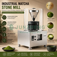 Moulin à pierre électrique commercial pour granit et matcha, capacité 0,03-0,04 kg/h, broyage à basse température pour la fabrication de poudre de matcha pour les salons de thé et cafés