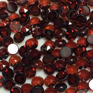 Pierre précieuse naturelle de grenat rouge taille brillant rond, pierres lâches de 2,5 mm, 3 mm, 4 mm, 5 mm, 6 mm, pierre de naissance de janvier pour la fabrication de bijoux - Product Image 2