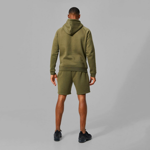 Classic Style 100 Percent Cotton Gym Fitness Sets <b>Hoodies</b> And <b>Shorts</b> Set Mens Warm Sweatshirt With Long <b>Sleeves</b> Comfortable - Product Image 2