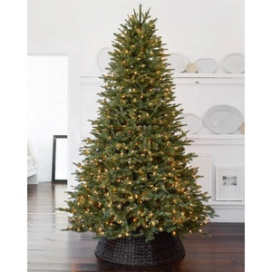 Exquisita granja árbol de Navidad collar cesta tejida agua Jacinto árboles falda cubierta cestas algas marinas collar de Navidad - Product Image 6