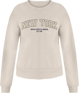 Sweat-shirt pull surdimensionné avec logo personnalisé pour femmes vêtements de sport d'hiver style décontracté tissu polaire éponge uni logo à l'avant - Product Image 5