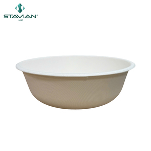 Bol rond jetable écologique de 850 ml (29 oz) personnalisable, quantité personnalisable, différentes tailles pour les salades copieuses et les soupes - Product Image 2