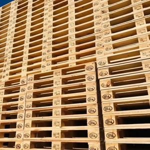 Euro <b>Pallet</b> Single Faced 4-Way Entry Industrial Wooden 17kg 2.0T Dynamic Load Capacity Warehouse Use Model 82642 Wood <b>Pallet</b> - Product Image 2