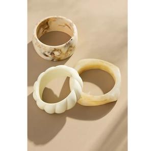 Elegant Colorful Waterproof Resin Bangles for Women Long Lasting Shine Custom Colors-Fashion Accessory for Traditional Modern - Product Image 3