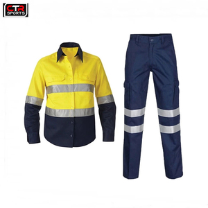 Monos reflectantes personalizados OEM al por mayor, conjuntos de uniformes de trabajo de alta visibilidad, ropa de trabajo de ingeniero de seguridad duradera - Product Image 6