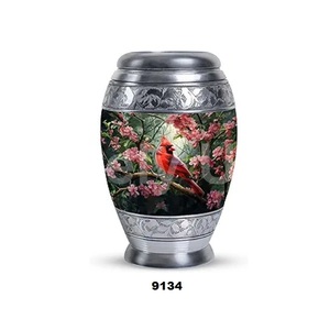 Urna Cardenal de recuerdo para cenizas humanas, hombre adulto, mujer, urna funeraria para cenizas, urna de cremación para hombre adulto con bolsa de terciopelo gratis - Product Image 1