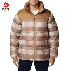 Veste d'hiver super chaude pour hommes, mode décontractée, veste d'hiver sur pied, veste tricotée teinte unie - Product Image 6