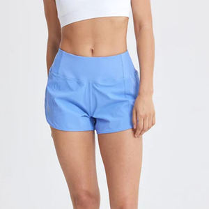 High Street Professional Manufacturers' Pantalones cortos de gimnasio para mujer 100% algodón Diseño de logotipo personalizado Transpirable con patrón caliente al aire libre - Product Image 1