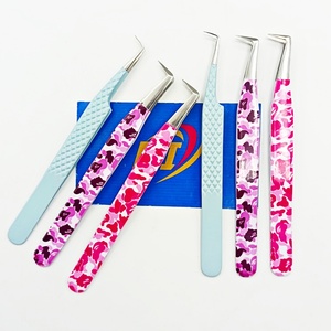 Professional Precision Anti-Magnetic <b>Eyelash</b> Tweezers for Volume Classic Lashes Stainless Steel Pointed Tip 90 Degree Tweezers - Product Image 6