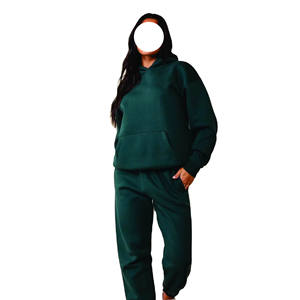 Active Wear High Quality Custom Lightweight Acid Wash Baggy <b>Zip</b> up Hoodie <b>Trousers</b> Running Tracksuits 2 Piece Set For Ladies - Product Image 1