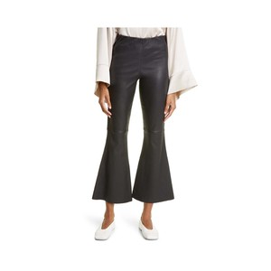 <span class=keywords><strong>Pantaloni</strong></span> Donna a Vita Alta in <span class=keywords><strong>Lino</strong></span> 100% Impermeabili ad Asciugatura Rapida con Spacco, Stile Biker a Zampa d'Elefante, Frontale Piatto, <span class=keywords><strong>Marrone</strong></span>, Invernali - Offerta Speciale - Product Image 5