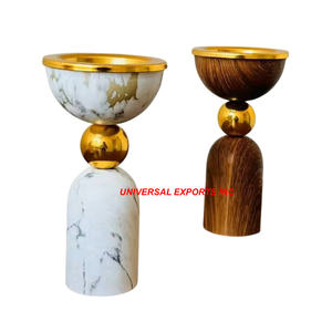 Quemador Bakhoor decorativo de Venta caliente Soporte de incienso hecho a mano de buena calidad Forma redonda Metal de lujo Mubkhar - Product Image 6